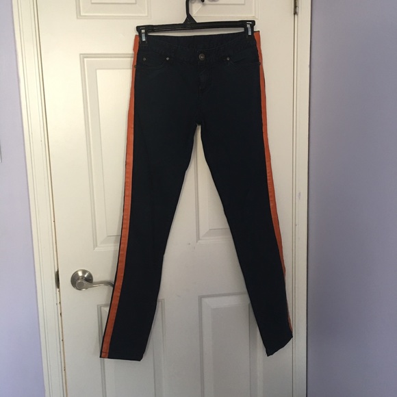 Simons Blue and Orange Jeans - Picture 2 of 4